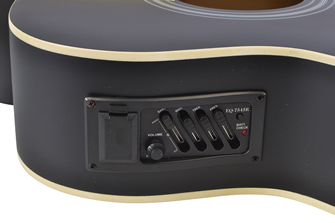 Electro Acoustic Guitar Matt Black Finish  40” Cutaway Dreadnought by Sotendo